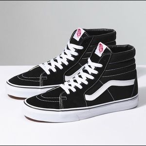 Black high top Vans